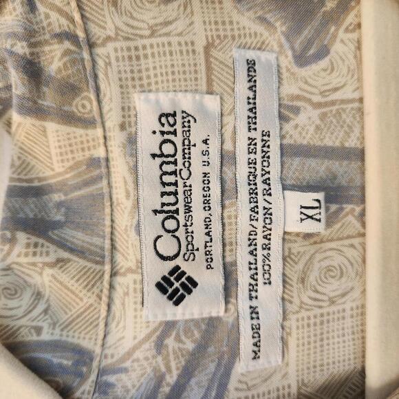 Columbia Sportswear Men's Short Sleeve Fish Shirt - Size XL - Picture 2 of 9